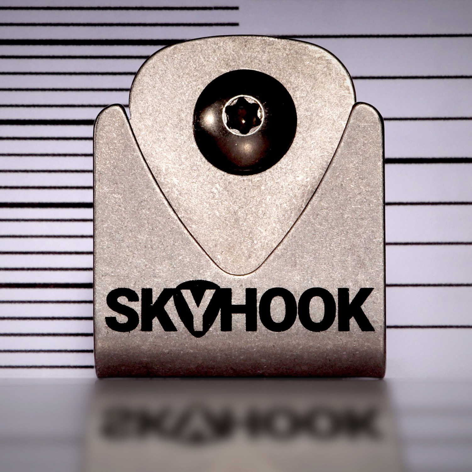Close-up of SKYHOOK wall hanger